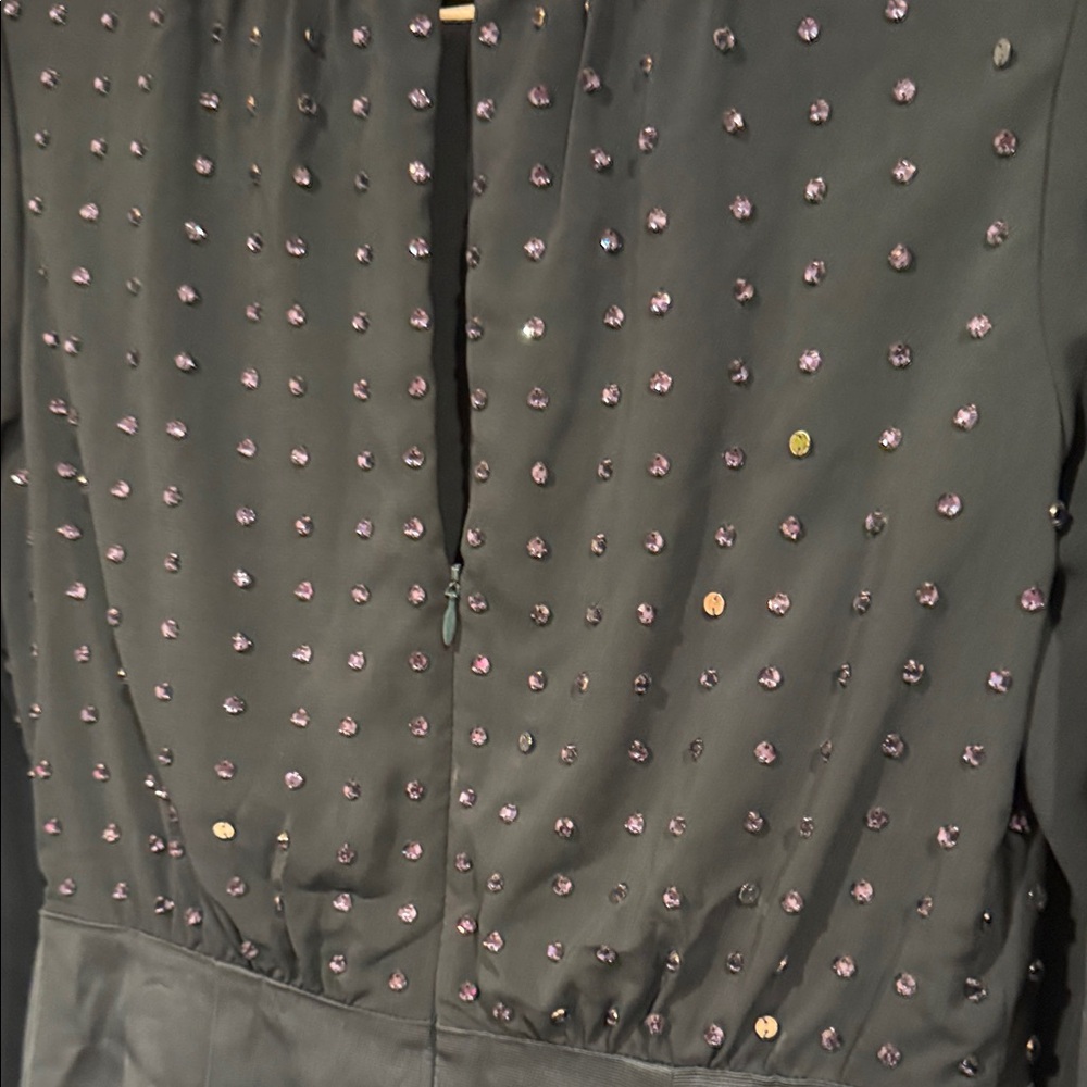 LK Bennett Dark blue Long Sleeve Dress with Studded Accents - Picture 11 of 11